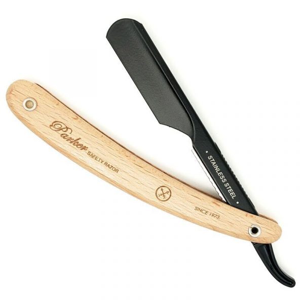 Navaja Parker Barbería Madera Clara