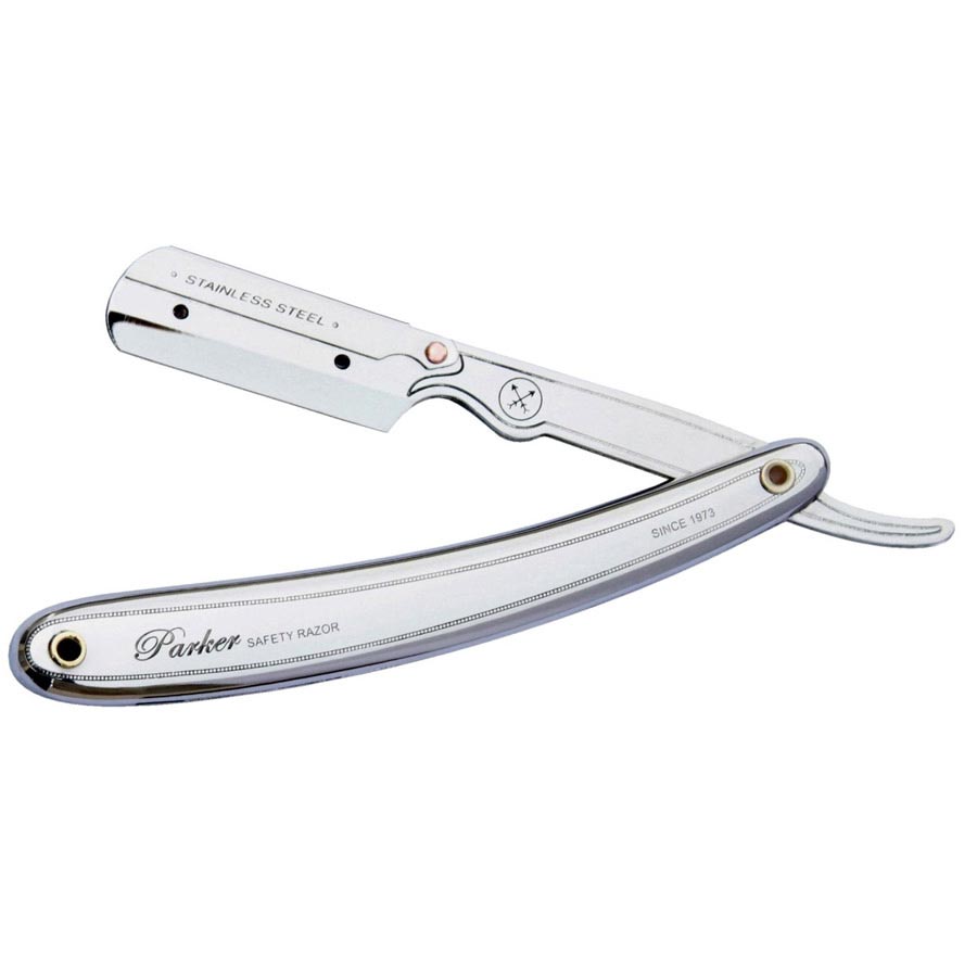 parker_31r-1 NAVAJA PARKER METALIZADA CON SEGURO SPAINHAIRCENTER.COM MEGABELLEZA.ES DISTRIBUIDOR OFICIAL WAHL MOSER ERMILA ANDIS BABYLISS Navaja Parker Barbería SR1