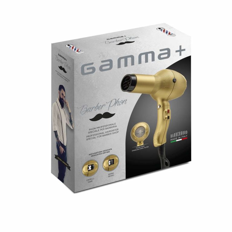 Secador Gamma+ Barber Phon negro Matte