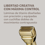 Babyliss Shaver afeitadora FXONE Metal Gold - Imagen 4