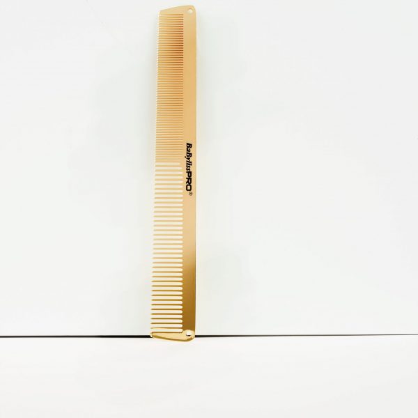 Peine Babyliss Pro metal 19cm gold