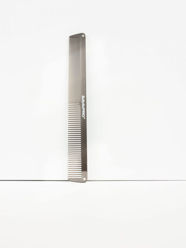 Peine Babyliss Pro metal 19cm gunsteel