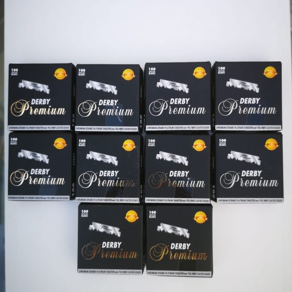 PACK DE 10 CAJAS DE CUCHILLAS DERBY PREMIUM 1.000 MITADES
