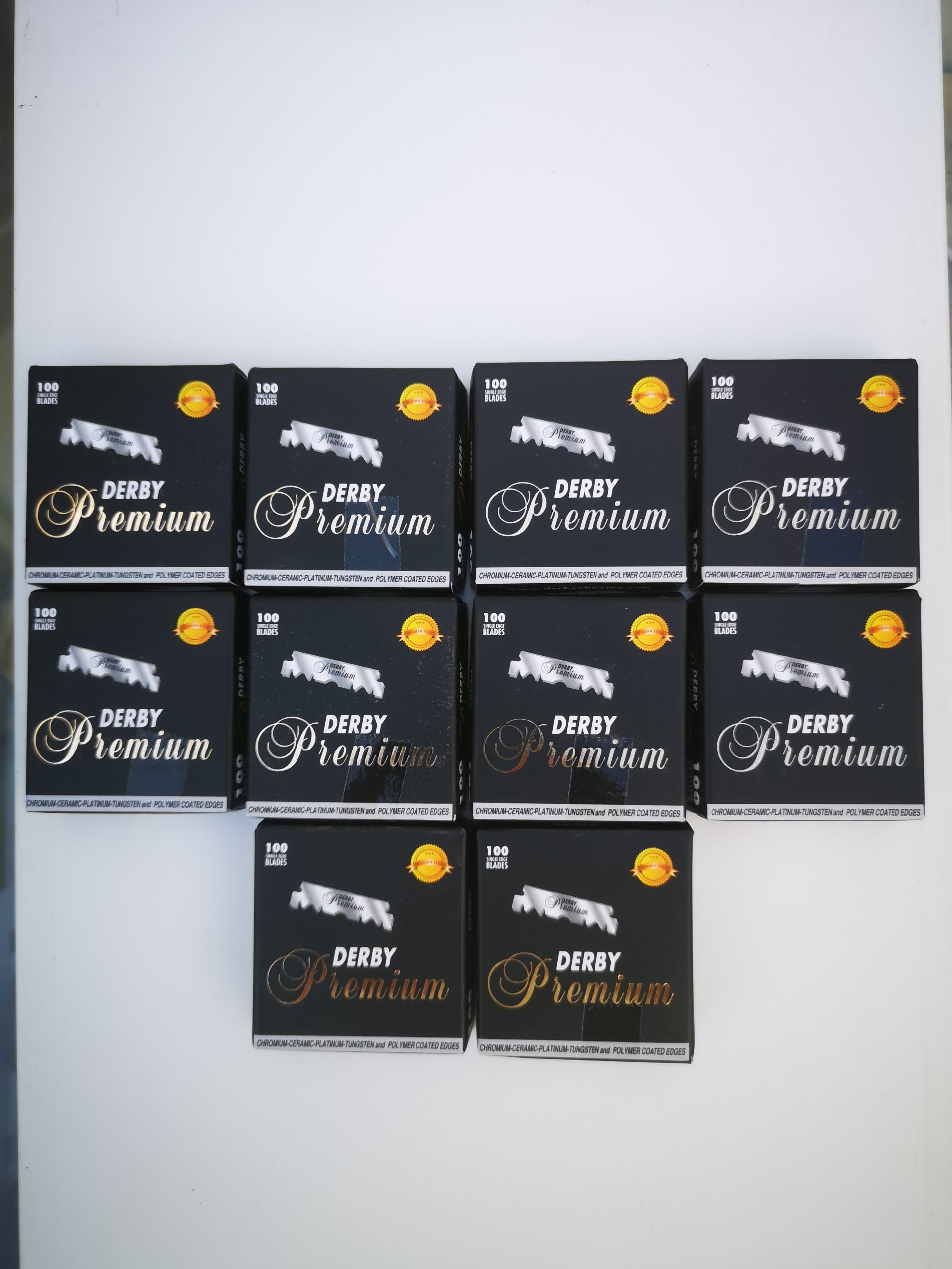 PACK DE 10 CAJAS DE CUCHILLAS DERBY PREMIUM 1.000 MITADES