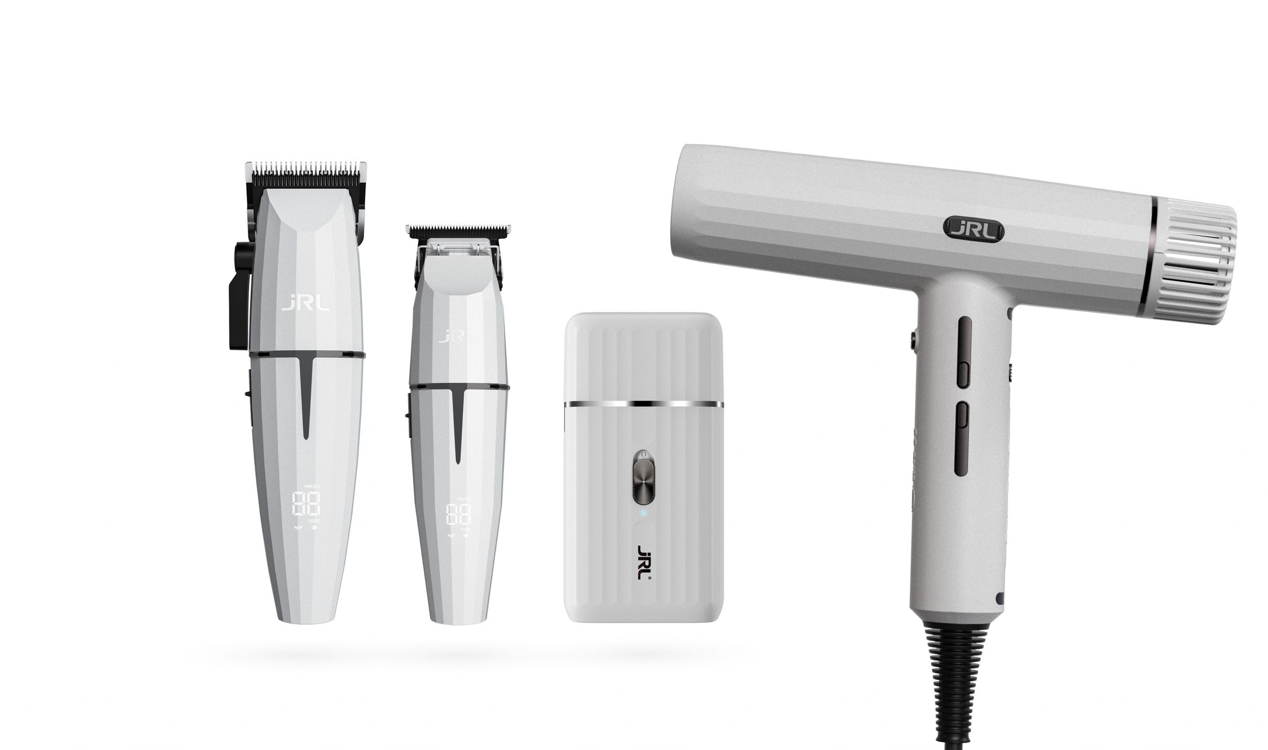 ZZMAQ30461_GHOST3 Pack maquinas, afeitadora y secador JRL Onyx blanco Ghost 3