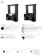 Tocador JULES B Cerámica Blanca