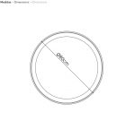 Tocador OKE 6B espejo redondo