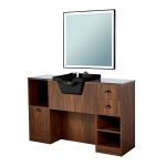 Tocador OKE 9B/B espejo cuadrado