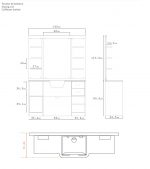 Tocador OKE 1 pica blanca