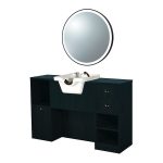 Tocador OKE 7/98/W espejo redondo