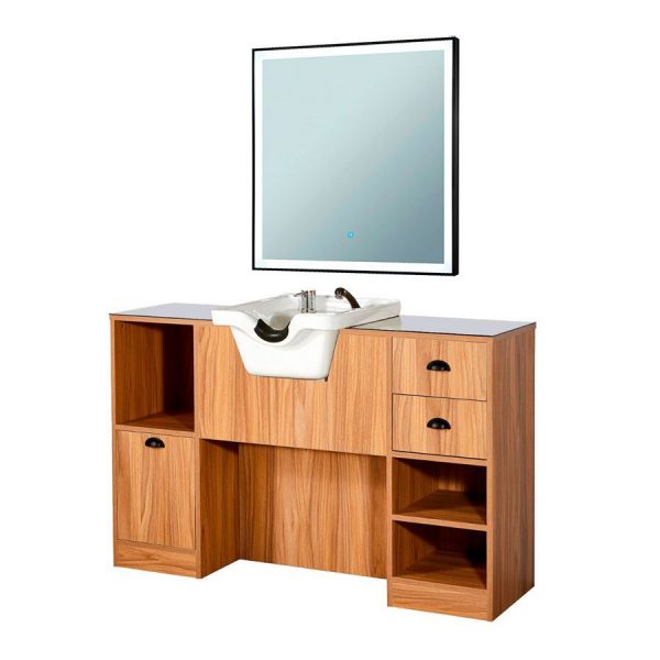 Tocador OKE 9BR/W espejo cuadrado