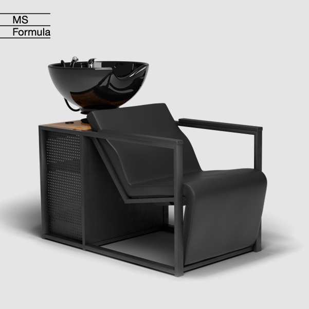 Lavacabezas Basil B pica negra apoyabrazos negro