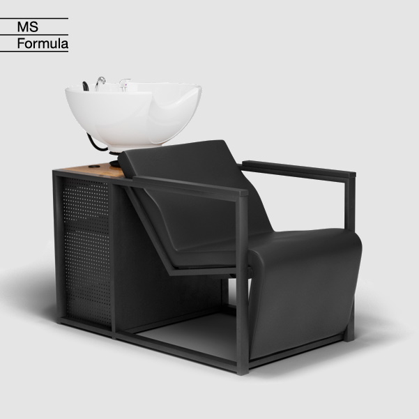 Lavacabezas Basil B pica blanca apoyabrazos negro