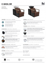 Lavacabezas Electrico E-Basil marrón pica negra madera oscura - Imagen 6