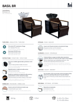 Lavacabezas Basil BR pica blanca madera oscura - Imagen 6