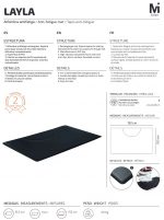 Alfombra antifatiga rectangular Layla