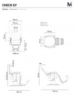 Sillón Barberia Check GY