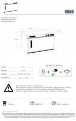 Calentador Esterilizador Toallas Hank 10.6 litros