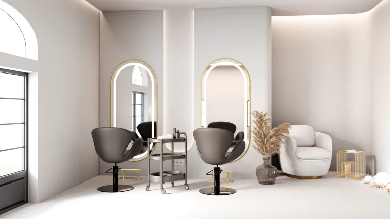 Tocador led Loop dorado