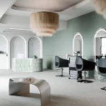 Tocador led Loop gris-plata