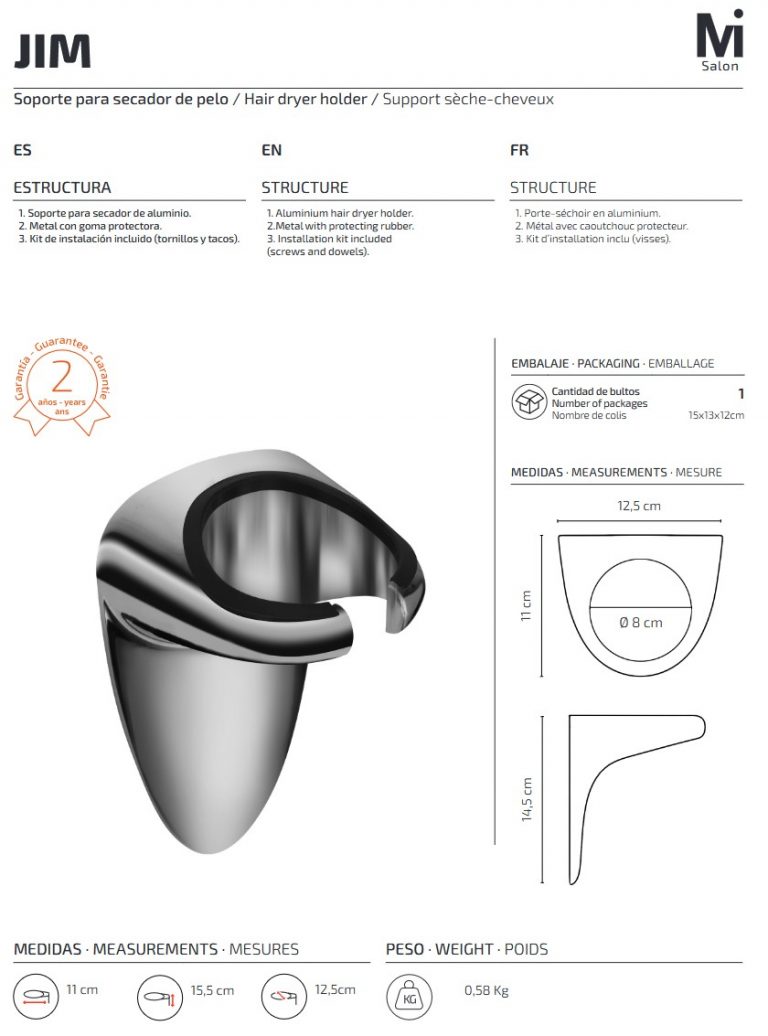 Portasecador anilla Jim Mir