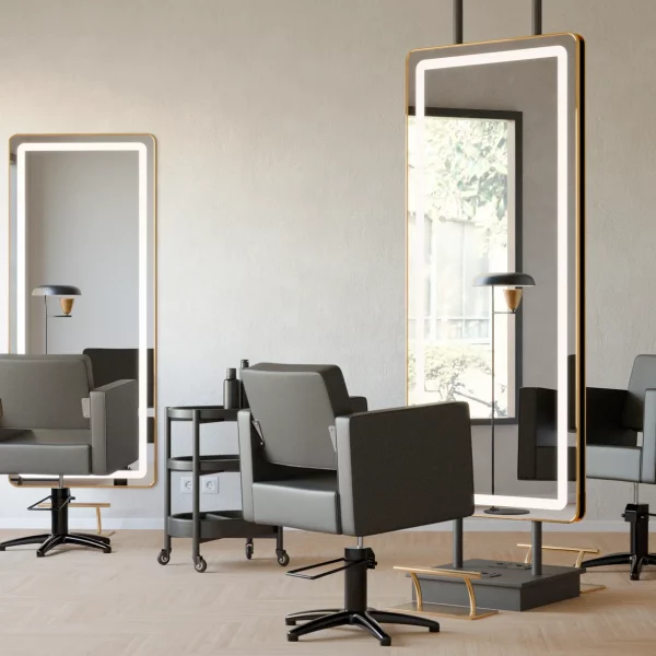 Tocador led Rec dorado