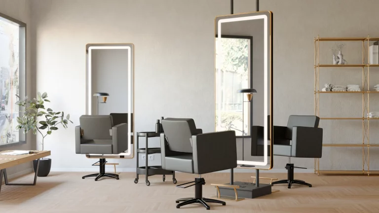 Tocador led Rec dorado