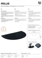 Alfombra antifatiga semicircular Millie - Imagen 3