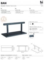 Reposapies apoyapies Peluquería Ban