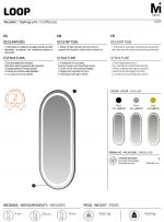 Tocador led Loop dorado - Imagen 6