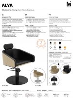 Sillón Peluquería Alya Negro B R - Imagen 8