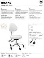 Taburete con respaldo Rita XS - Imagen 7