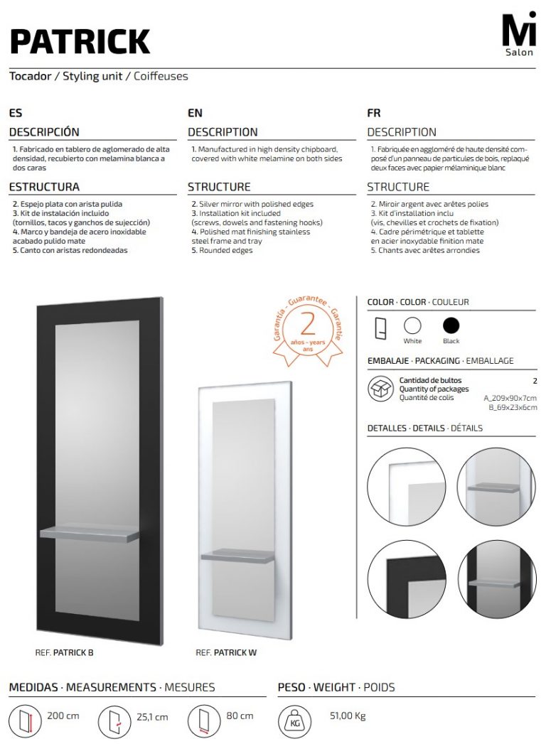 Tocador Peluquería Patrick B