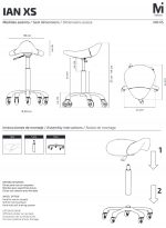 Taburete sin respaldo Ian XS