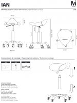Taburete sin respaldo Ian