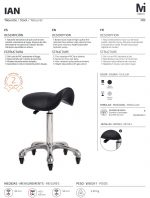 Taburete sin respaldo Ian