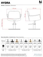 Sillón Peluquería Negro Hydra B S - Imagen 4