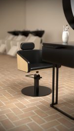 Sillón Peluquería Alya Negro B R - Imagen 3