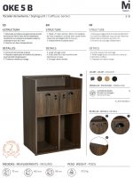 Recepción Peluquería Oke 5B Roble Oscuro - Imagen 5