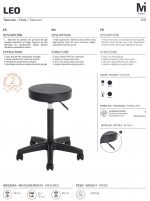 Taburete sin respaldo Leo - Imagen 4