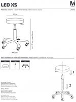 Taburete sin respaldo Leo XS