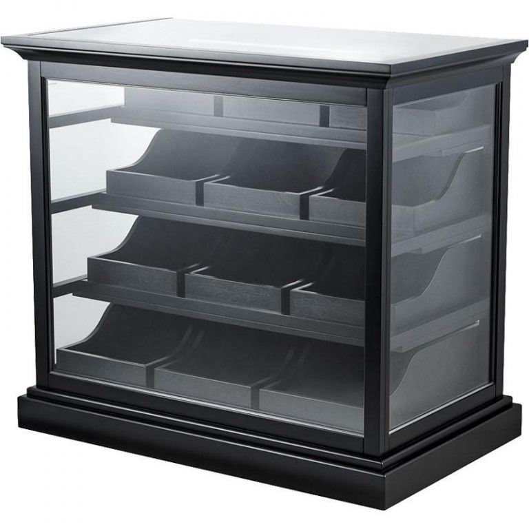 Expositor Peluquería Negra Reno