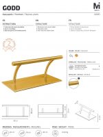 Reposapies apoyapies Peluquería Good oro