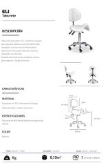 Taburete con respaldo Eli - Imagen 9