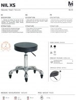 Taburete sin respaldo Nil XS