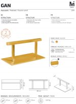 Reposapies apoyapies Peluquería Gan oro