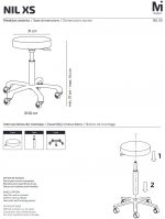 Taburete sin respaldo Nil XS