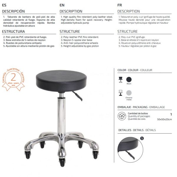 Taburete sin respaldo Nil