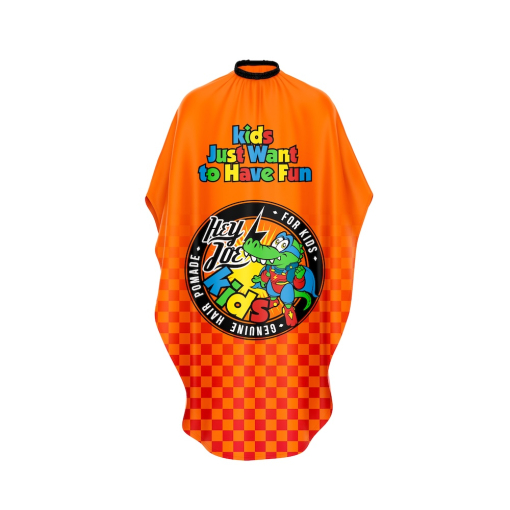 Hey Joe Barber Cape Kids Orange Capa de corte Niños