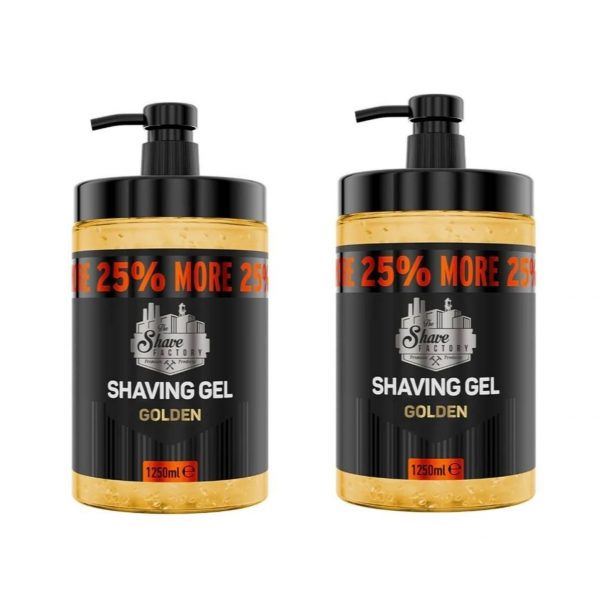 Pack Shaving Gel The Shave Factory Golden
